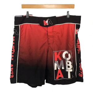 SH453 Mens Kombat Martial Arts MMA Fighter Professional Combat Shorts 36